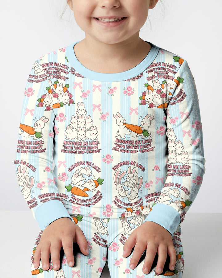 Hop-timism Bamboo Two Piece Long Sleeve Pajama Set