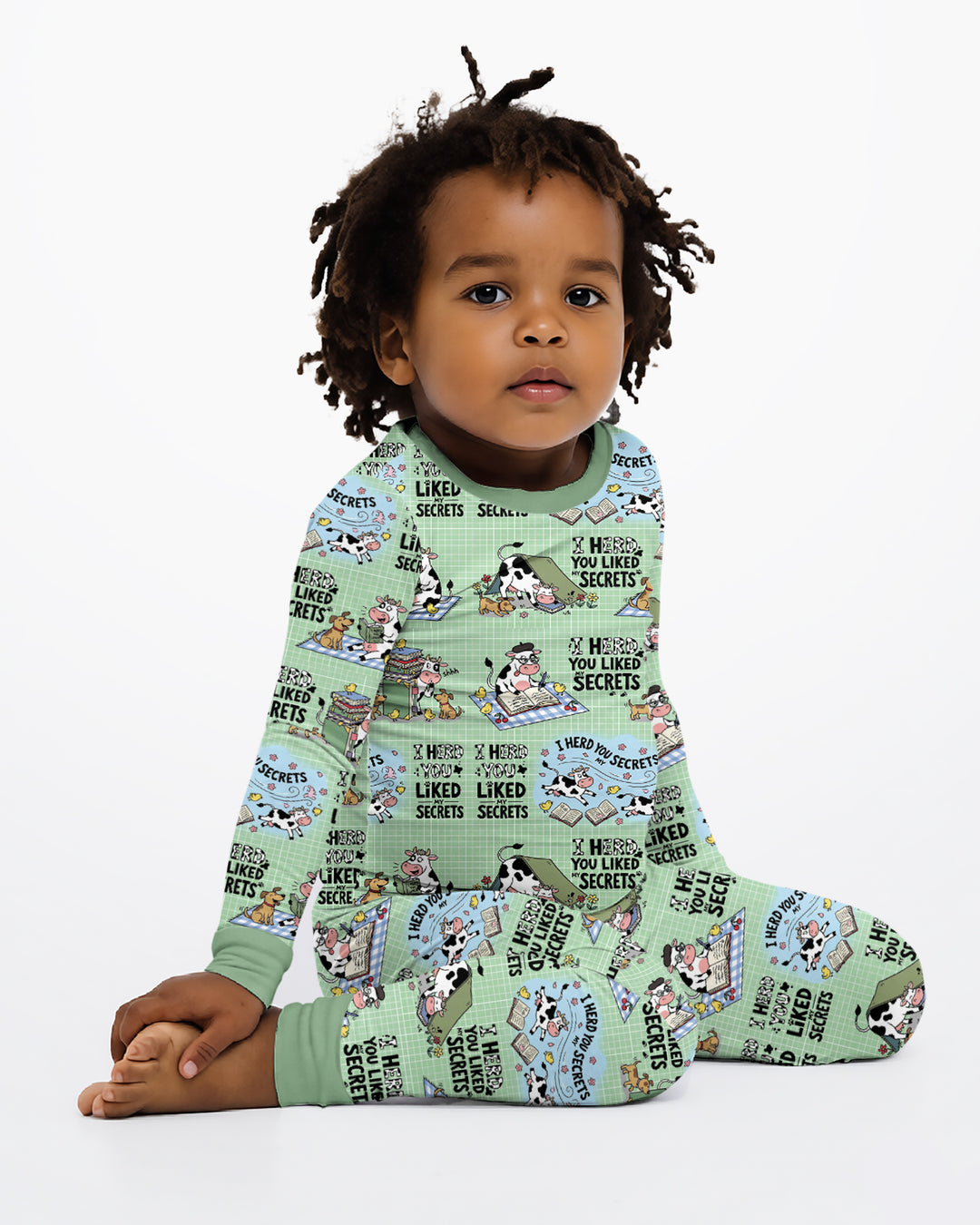 The Secret Gossip Club Bamboo Two Piece Long Sleeve Pajama Set