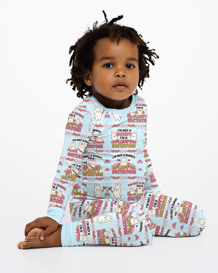 Bossy Bunny Bamboo Two Piece Long Sleeve Pajama Set