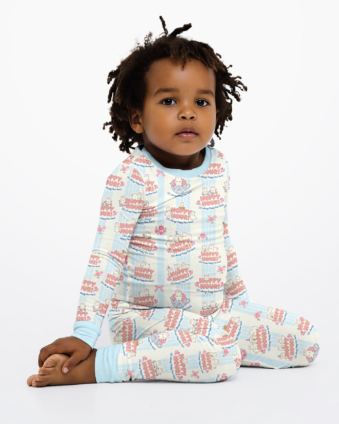 Hoppy Hour Bamboo Two Piece Long Sleeve Pajama Set