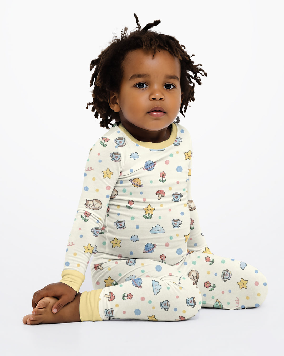 Lazy Cats Universe Bamboo Two Piece Long Sleeve Pajama Set