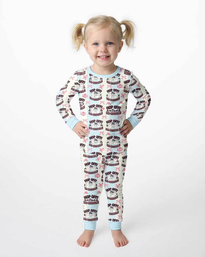 Bunny Besties Bamboo Two Piece Long Sleeve Pajama Set
