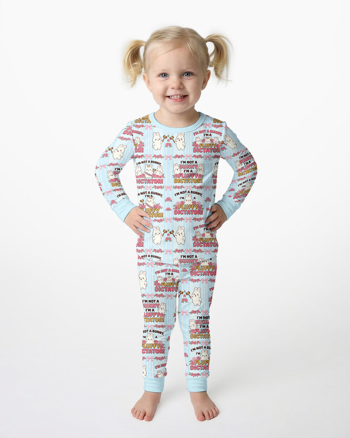 Bossy Bunny Bamboo Two Piece Long Sleeve Pajama Set