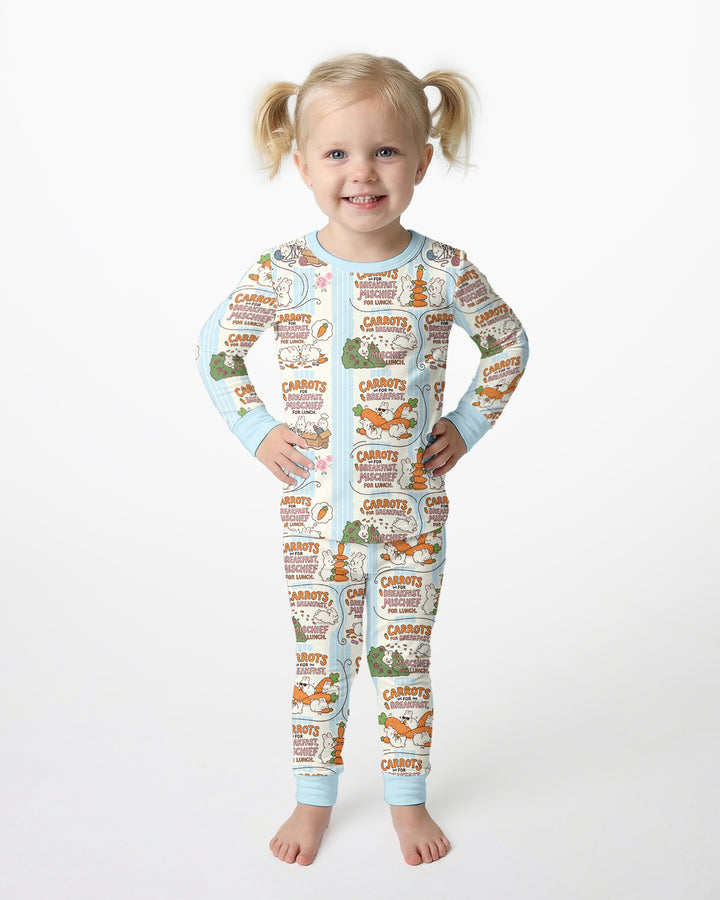 Little Troublemakers Bamboo Two Piece Long Sleeve Pajama Set
