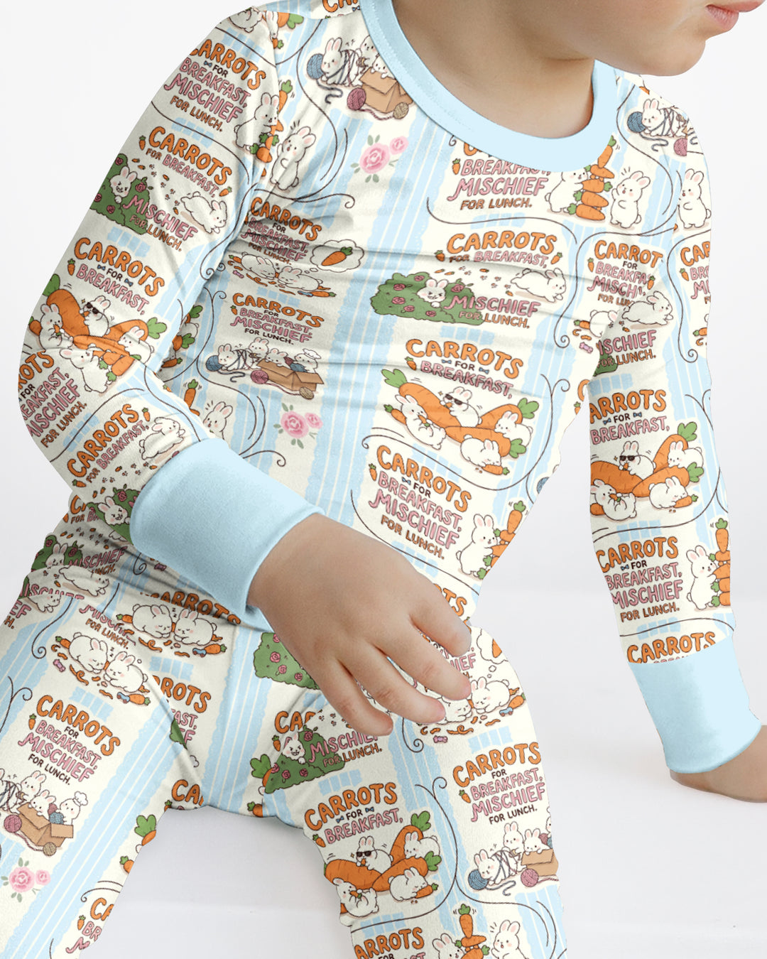 Little Troublemakers Bamboo Two Piece Long Sleeve Pajama Set