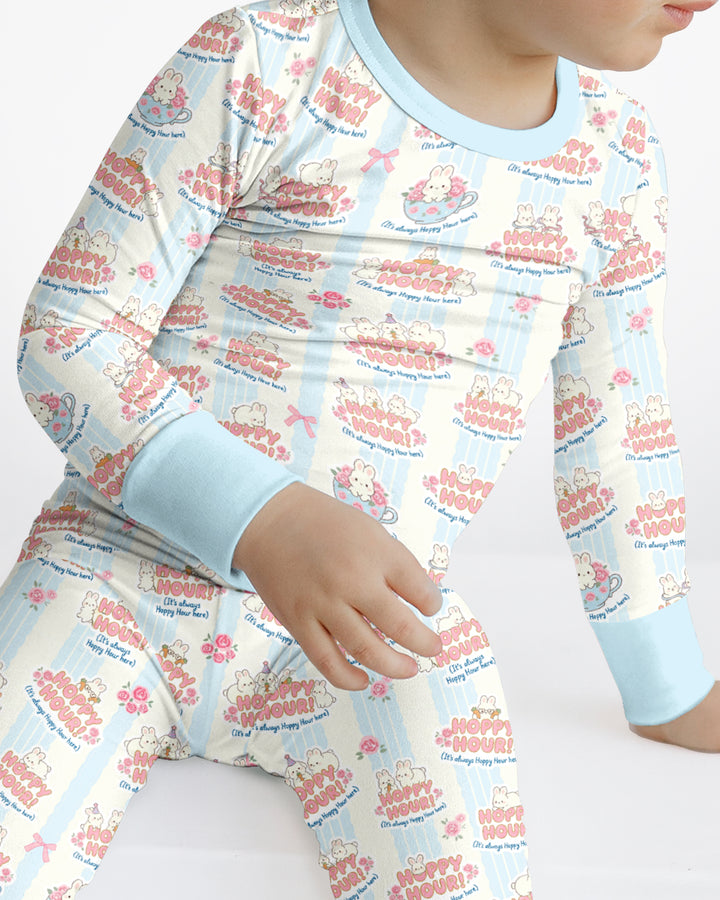 Hoppy Hour Bamboo Two Piece Long Sleeve Pajama Set