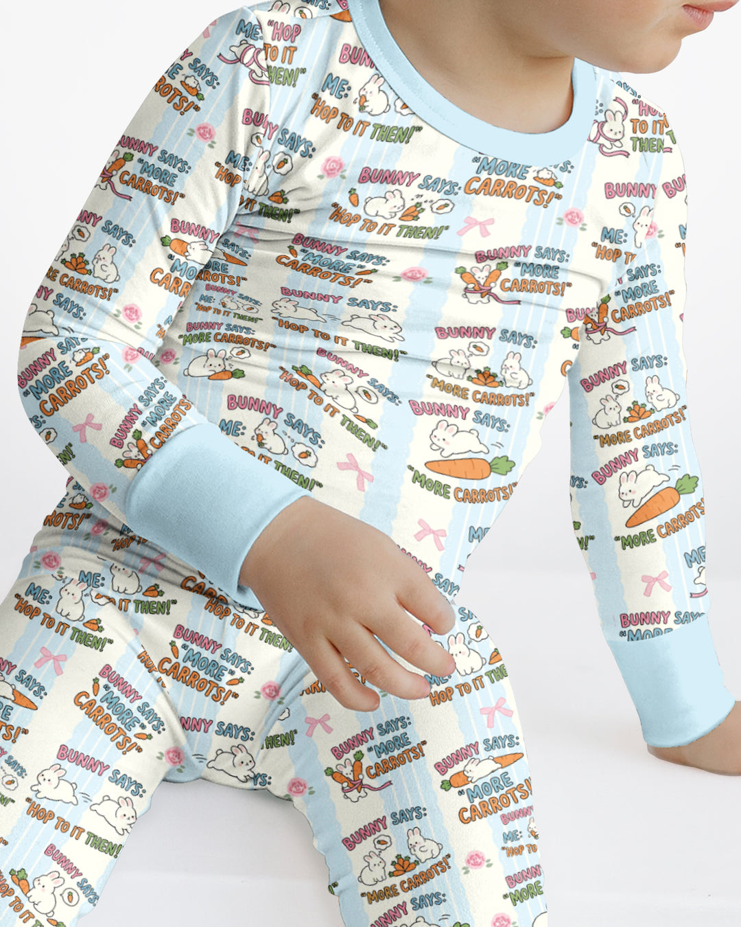 Hop To It Bamboo Two Piece Long Sleeve Pajama Set