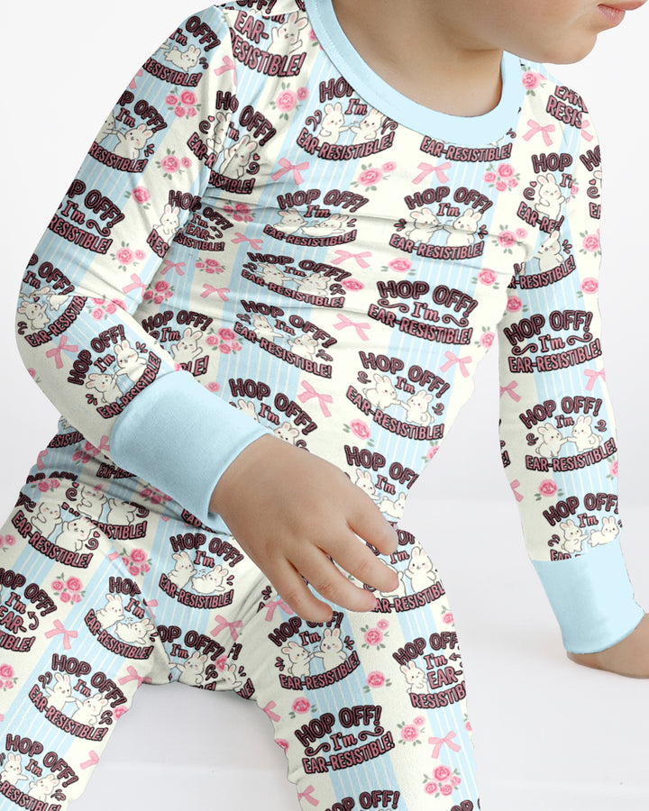 Bunny Besties Bamboo Two Piece Long Sleeve Pajama Set