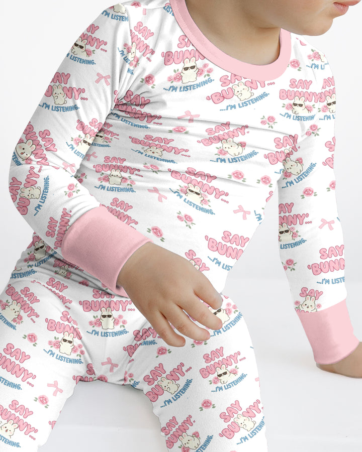 Bunny Radio Bamboo Two Piece Long Sleeve Pajama Set
