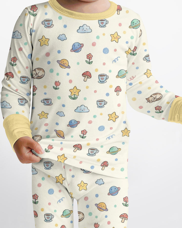 Lazy Cats Universe Bamboo Two Piece Long Sleeve Pajama Set