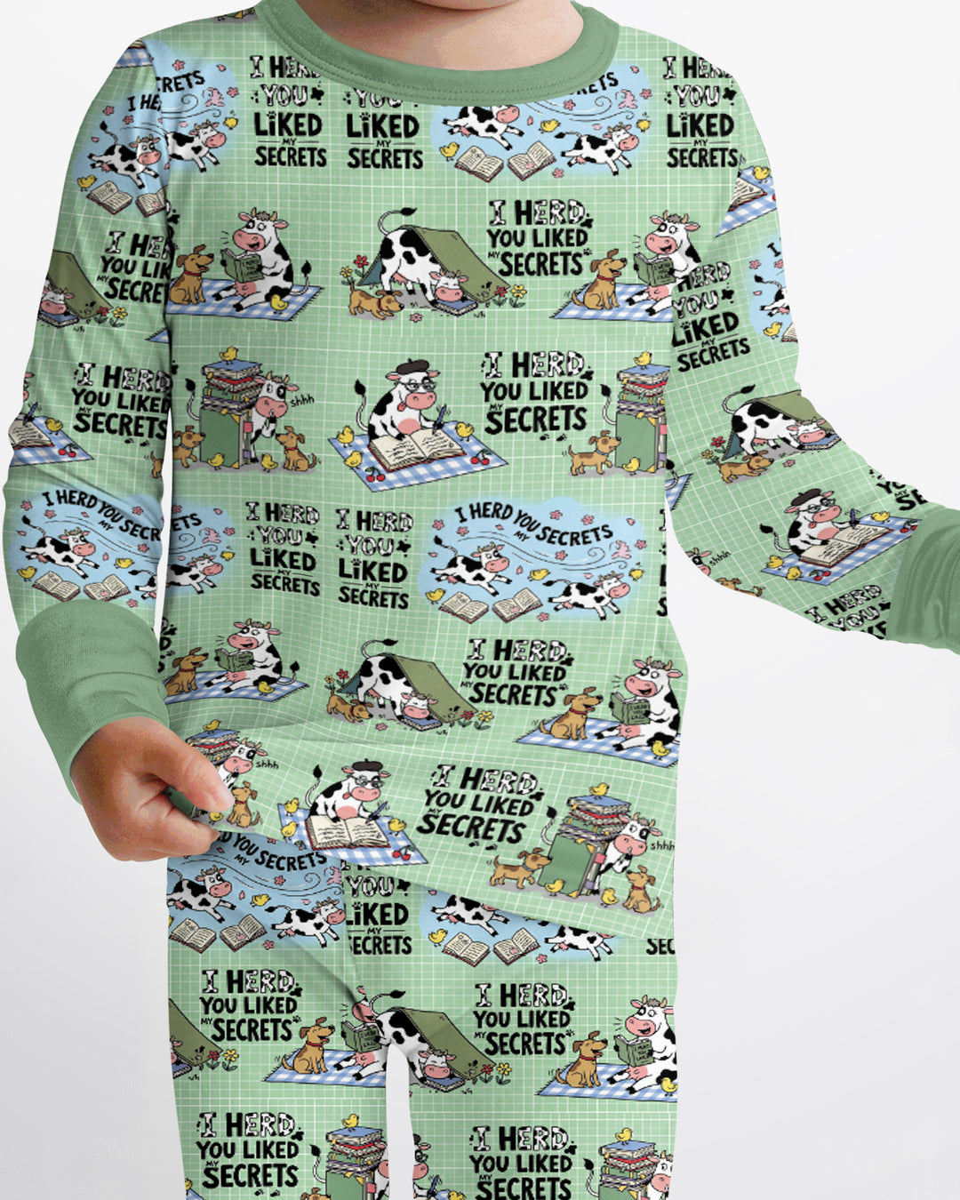 The Secret Gossip Club Bamboo Two Piece Long Sleeve Pajama Set