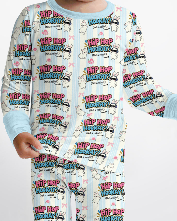 Hip Hop Bunny Bamboo Two Piece Long Sleeve Pajama Set