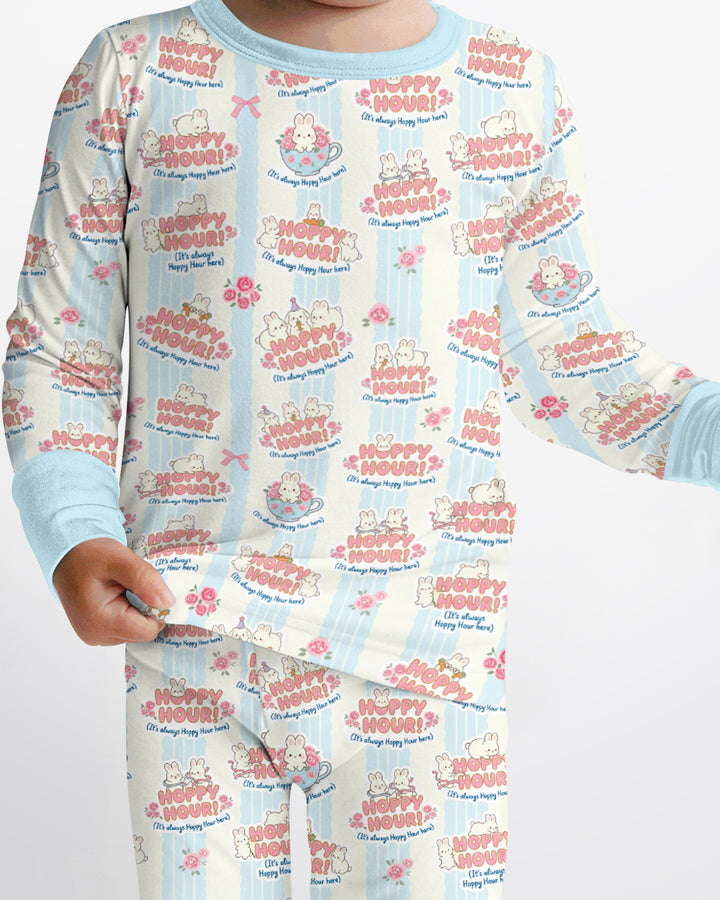 Hoppy Hour Bamboo Two Piece Long Sleeve Pajama Set