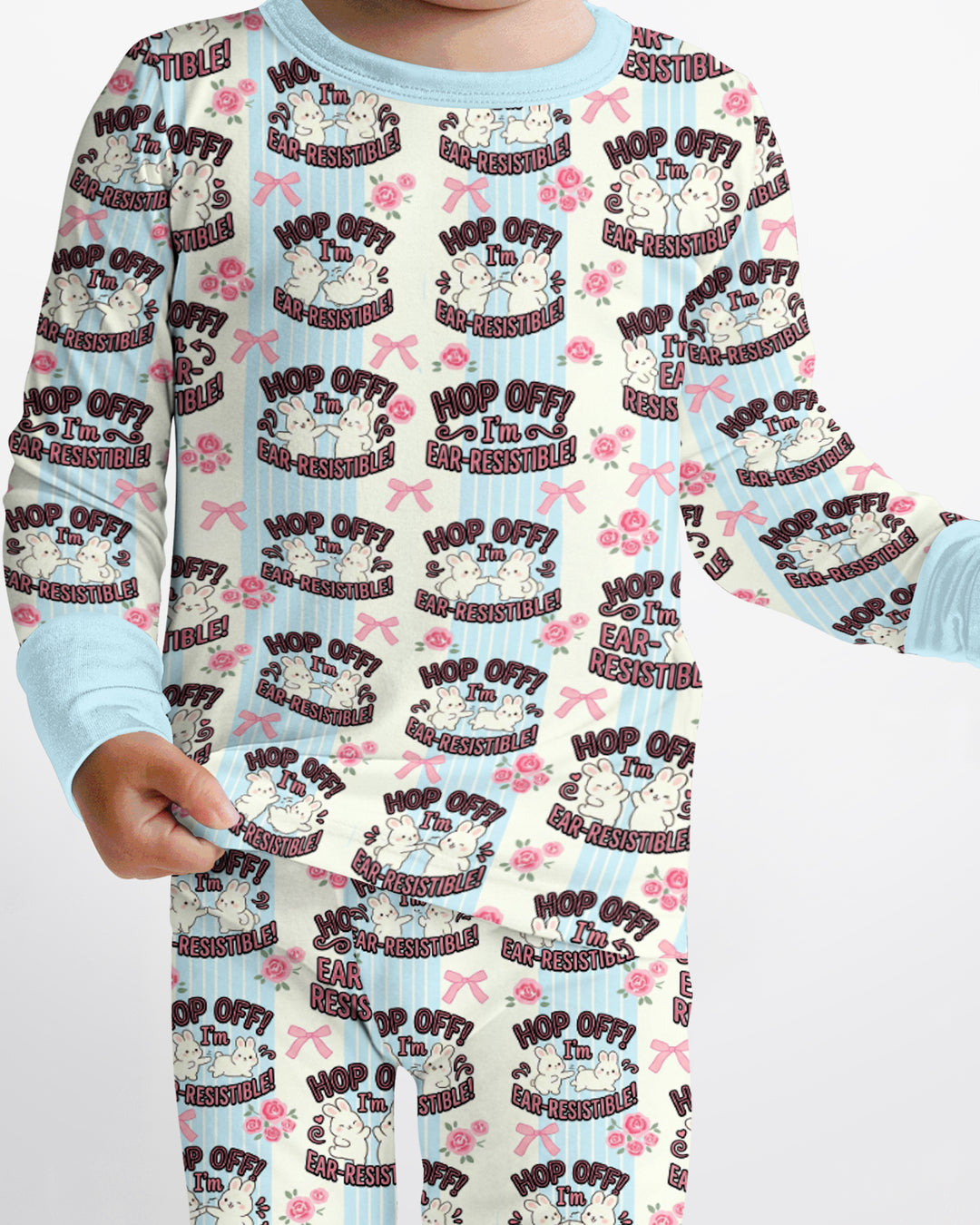 Bunny Besties Bamboo Two Piece Long Sleeve Pajama Set