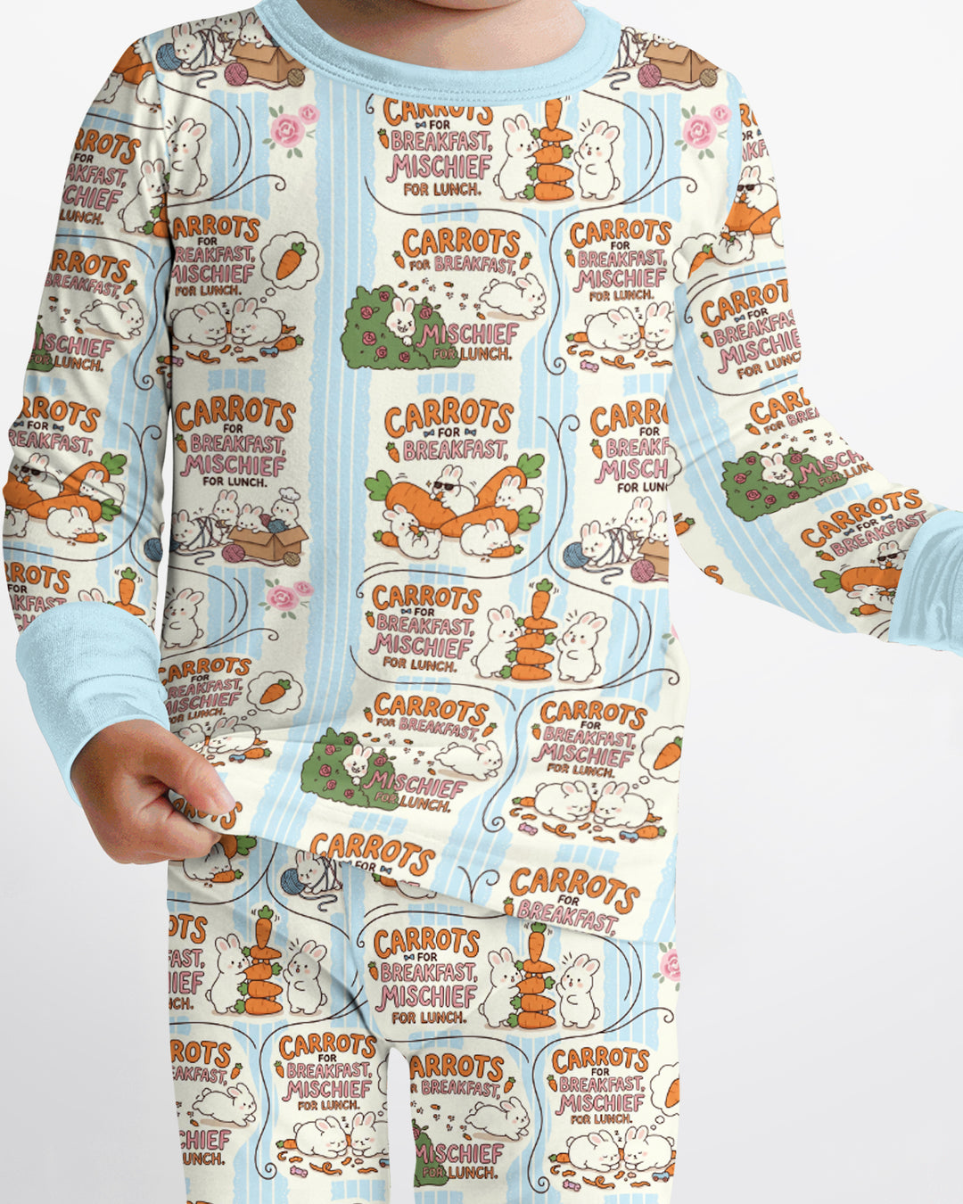 Little Troublemakers Bamboo Two Piece Long Sleeve Pajama Set
