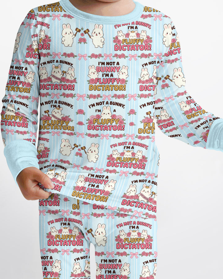Bossy Bunny Bamboo Two Piece Long Sleeve Pajama Set