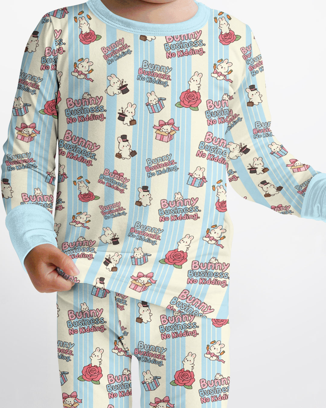 Boss Bunny Bamboo Two Piece Long Sleeve Pajama Set