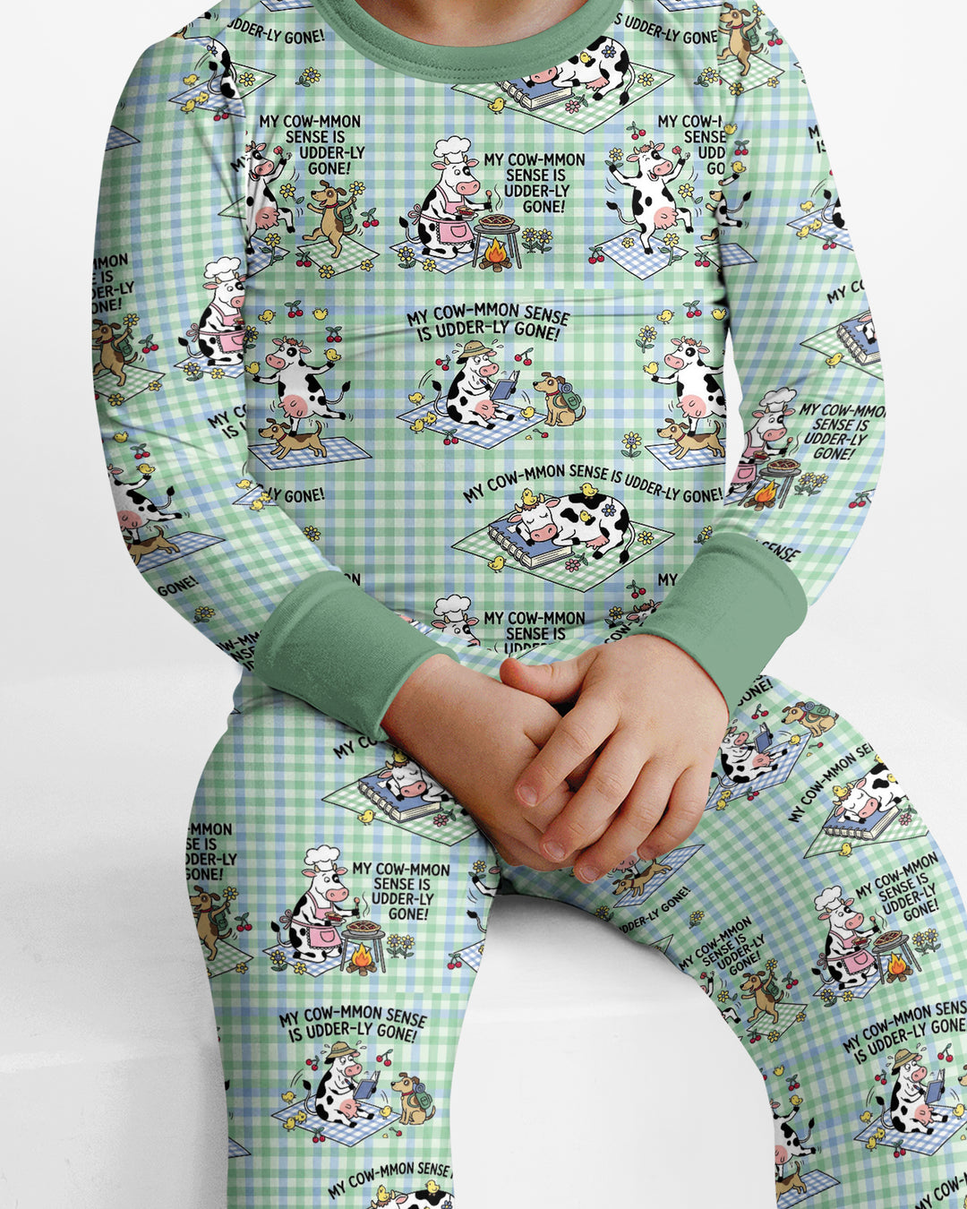 Common Sense Is Udderly Gone Bamboo Two Piece Long Sleeve Pajama Set