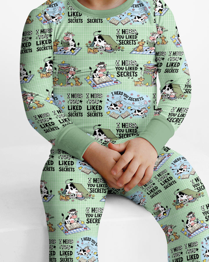 The Secret Gossip Club Bamboo Two Piece Long Sleeve Pajama Set