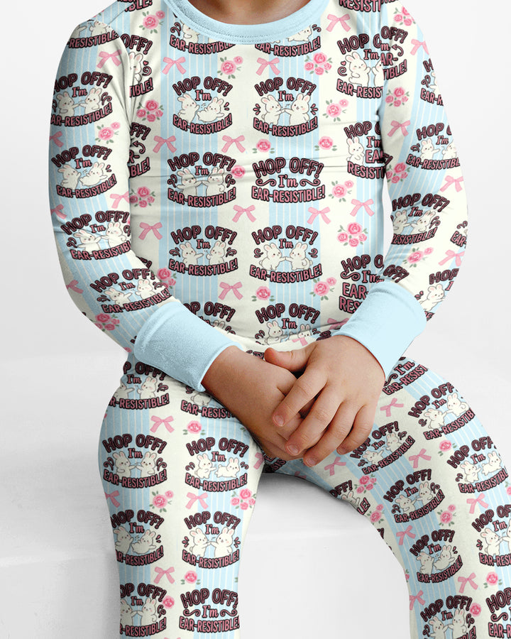 Bunny Besties Bamboo Two Piece Long Sleeve Pajama Set