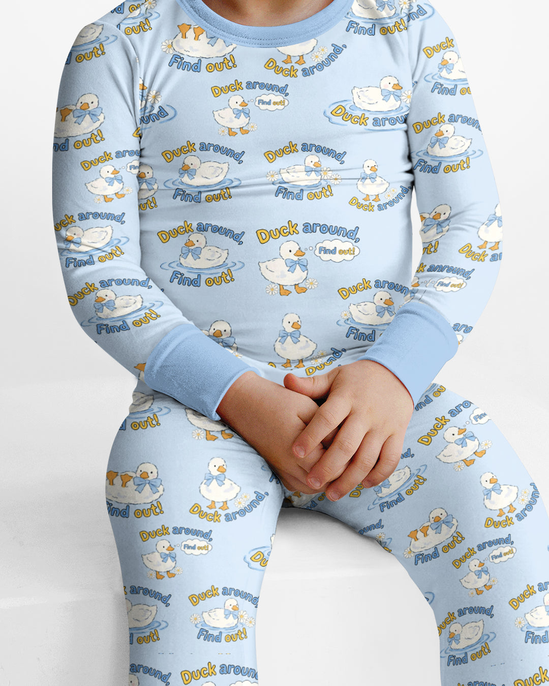 The Duck Around Bamboo Two Piece Long Sleeve Pajama Set