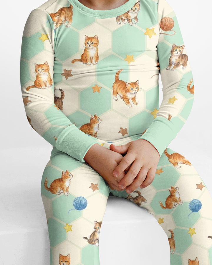Guess Who Found The Yarn Bamboo Two Piece Long Sleeve Pajama Set
