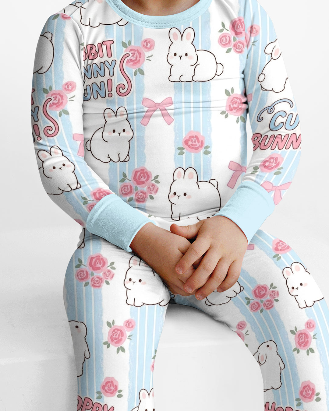 Hoppy Friends Bamboo Two Piece Long Sleeve Pajama Set