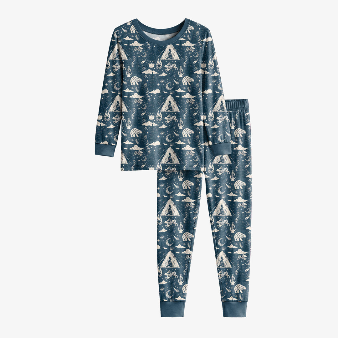 Template Bamboo Two Piece Long Sleeve Pyjamas Set