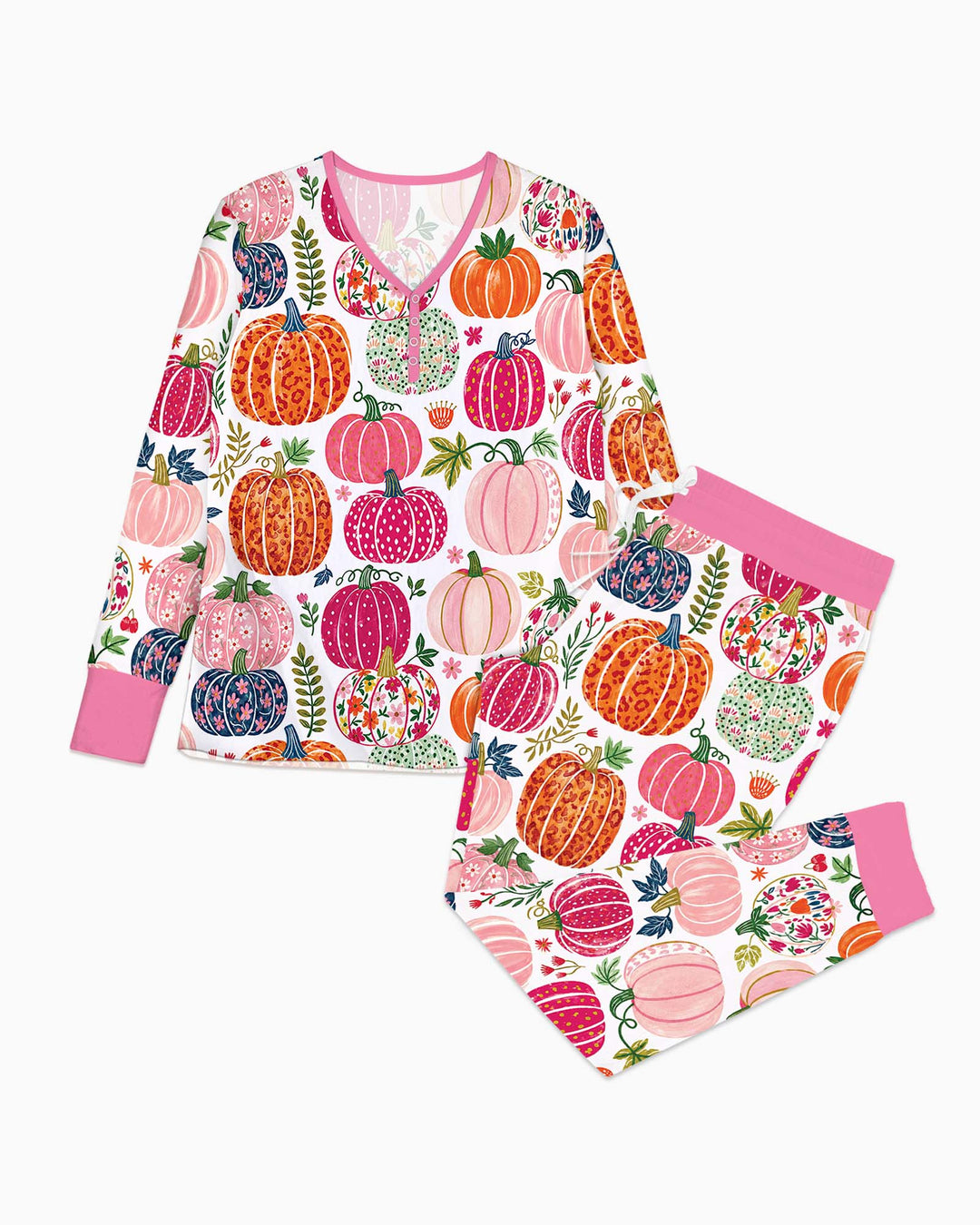 Pumpkin Patch Party Bamboo Women Pajama Set