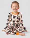 Autumn Charm Skeleton Cute Pet Bamboo Two Piece Long Sleeve Pajama Set