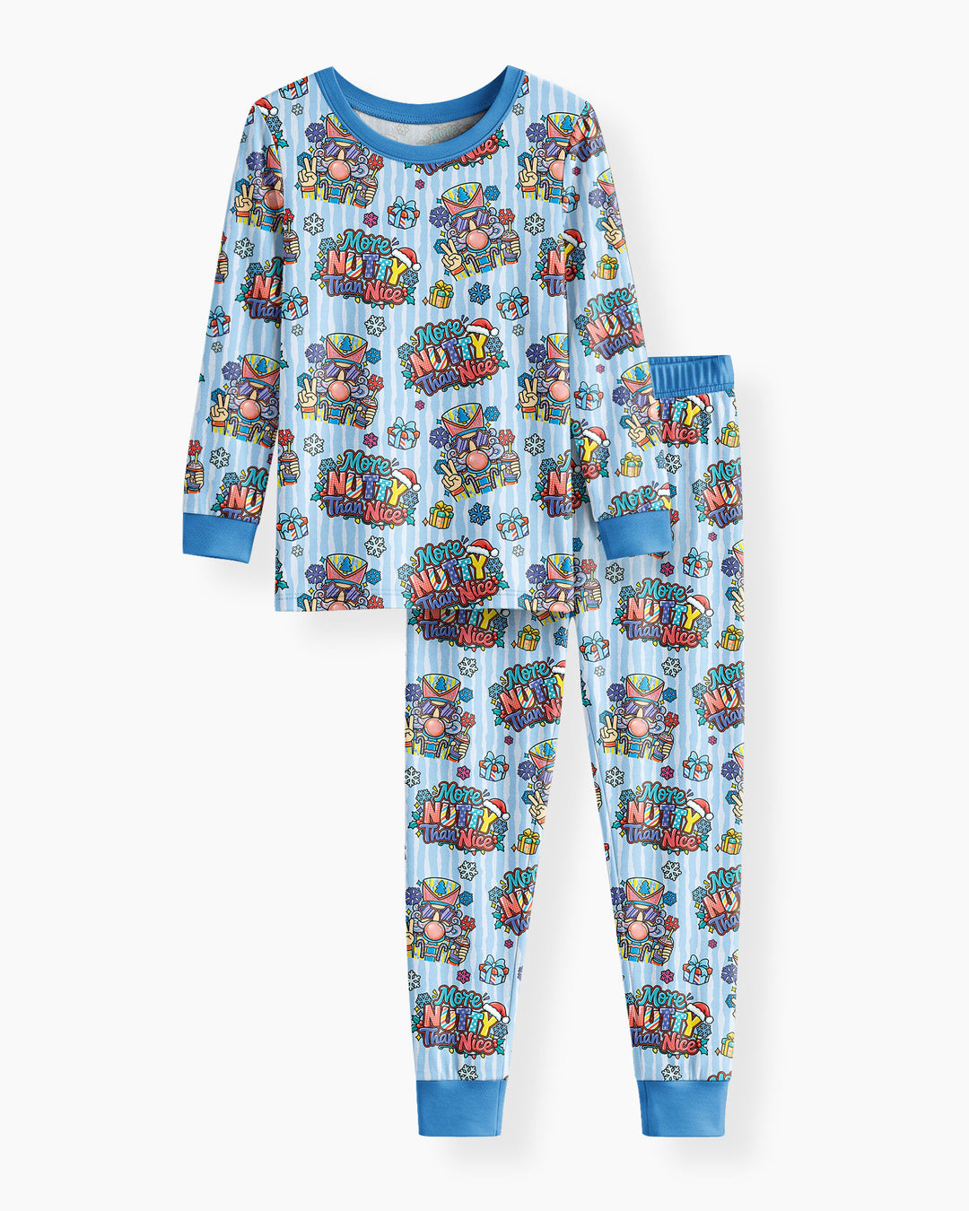 More Nutty Than Nice Bamboo Two Piece Long Sleeve Pajama Set