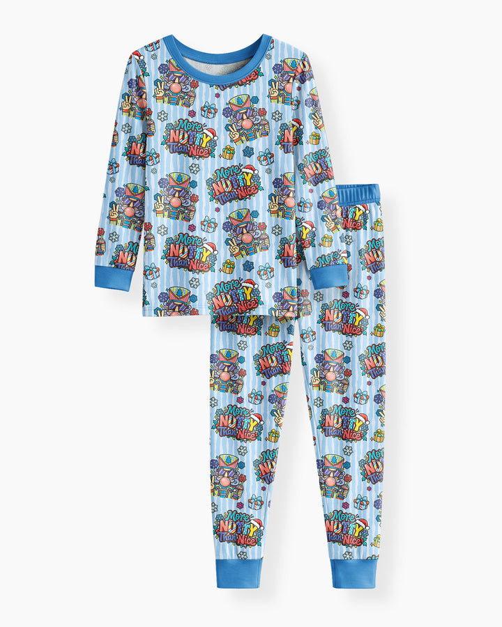 More Nutty Than Nice Bamboo Two Piece Long Sleeve Pajama Set