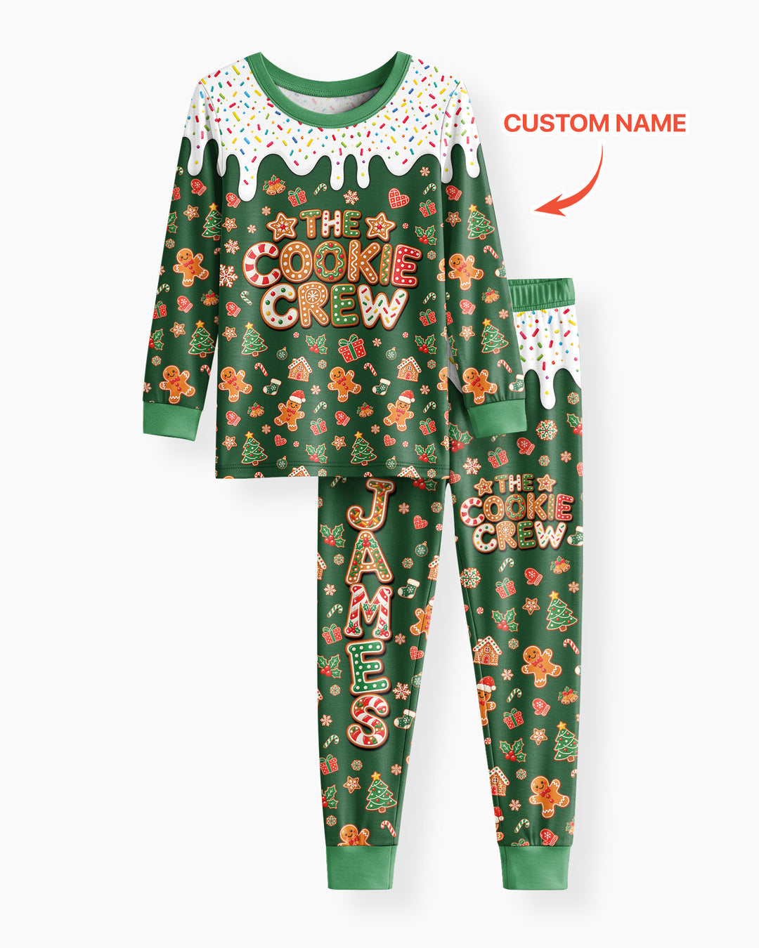 The Cookie Crew Family Matching Bamboo Two Piece Long Sleeve Pajama Set