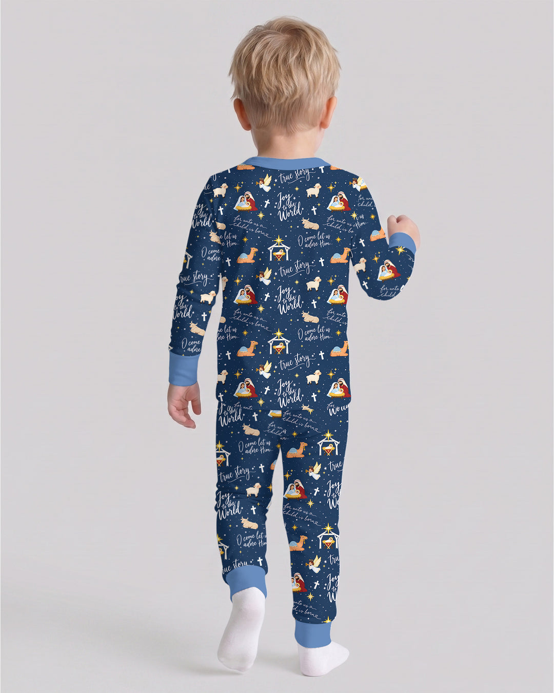 Joy To The World Bamboo Two Piece Long Sleeve Pajama Set