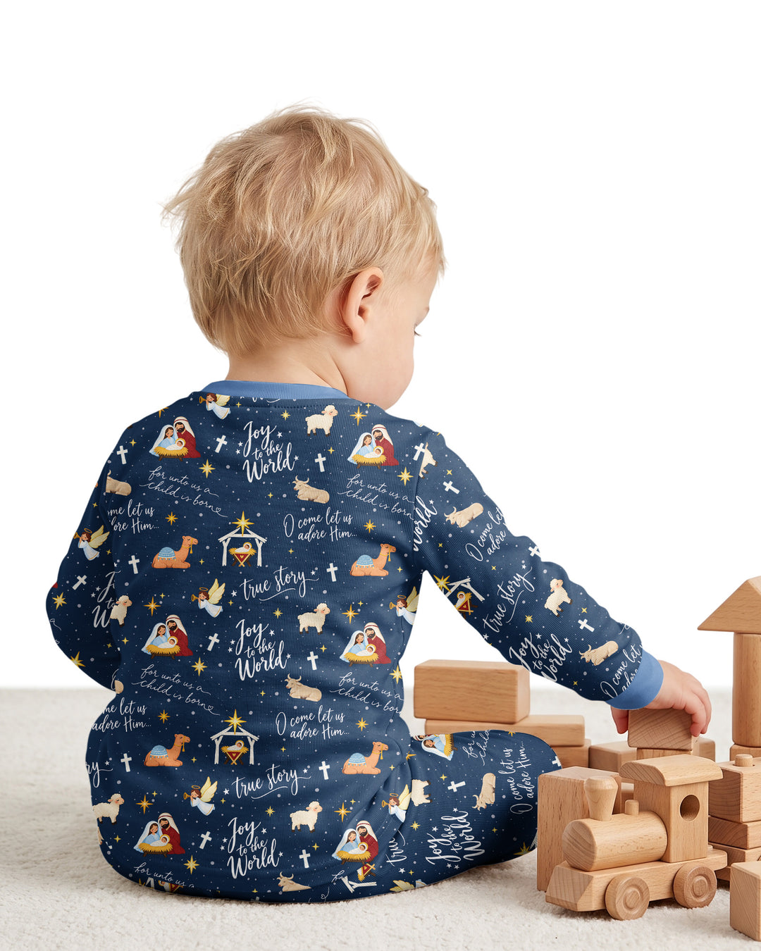 Joy To The World Bamboo Two Piece Long Sleeve Pajama Set