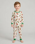 Beagle Christmas Bamboo Two Piece Long Sleeve Pajama Set