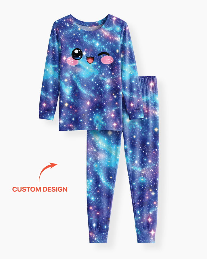 Matching Squishy Dumplings Costume Bamboo Two Piece Long Sleeve Pajama Set
