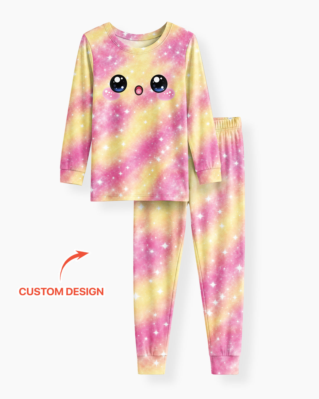 Matching Squishy Dumplings Costume Bamboo Two Piece Long Sleeve Pajama Set