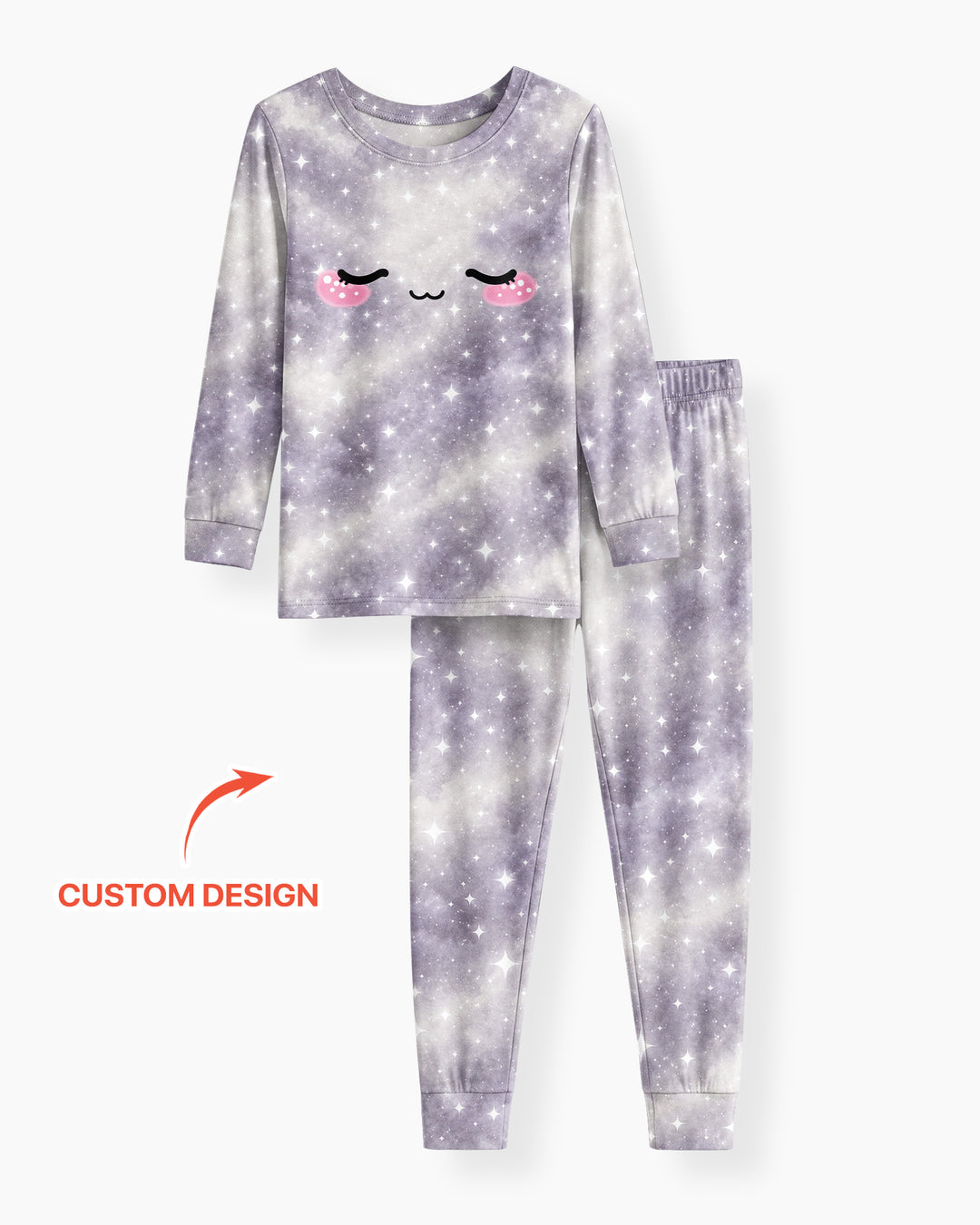 Matching Squishy Dumplings Costume Bamboo Two Piece Long Sleeve Pajama Set