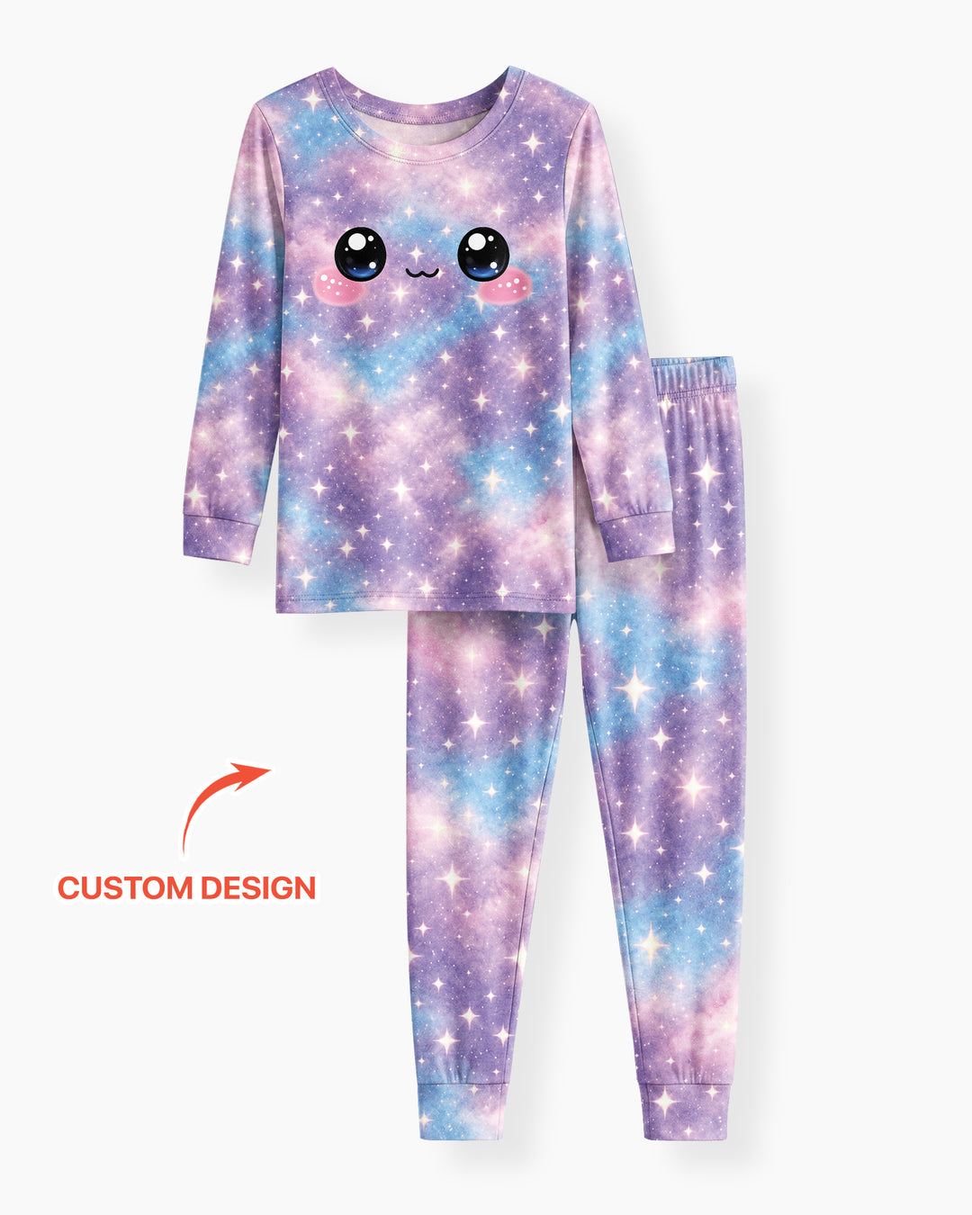 Matching Squishy Dumplings Costume Bamboo Two Piece Long Sleeve Pajama Set