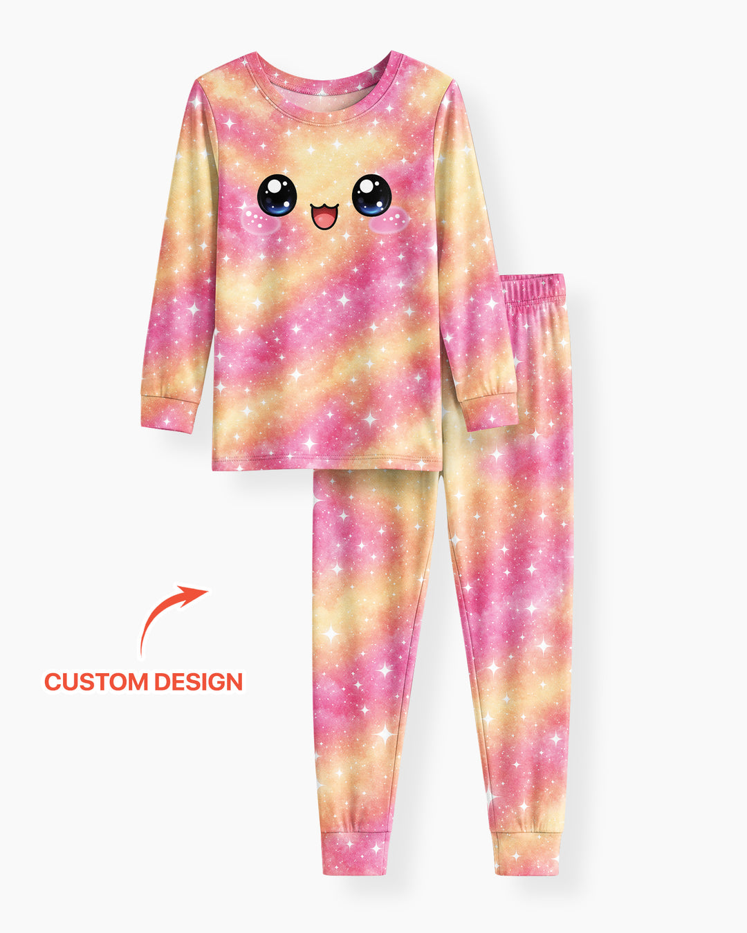Matching Squishy Dumplings Costume Bamboo Two Piece Long Sleeve Pajama Set