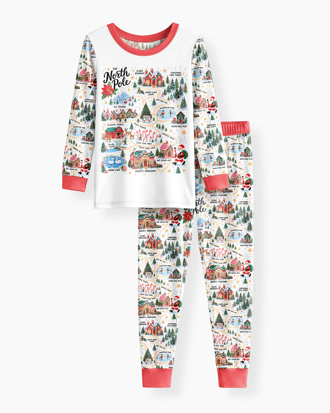 The North Pole Bamboo Two Piece Long Sleeve Pajama Set