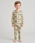 Vintage Pheasant & Hunting Dog Field Family Matching Bamboo Two Piece Long Sleeve Pajama Set