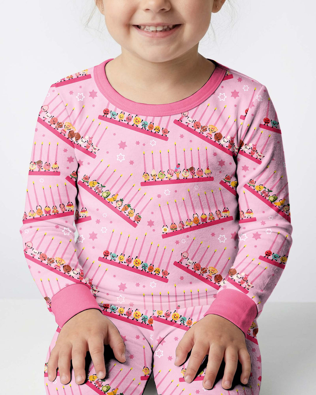 Hanukkah Cozy Night Bamboo Two Piece Long Sleeve Pajama Set