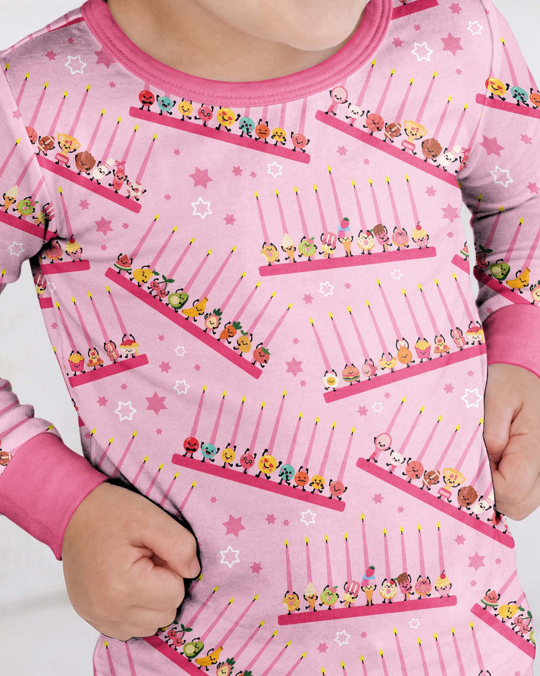 Hanukkah Cozy Night Bamboo Two Piece Long Sleeve Pajama Set