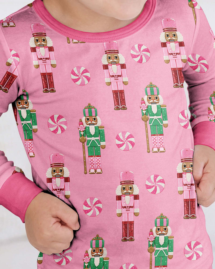 Pink Nutcracker Dreams Bamboo Two Piece Long Sleeve Pajama Set