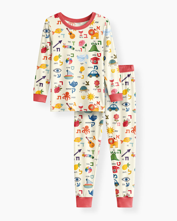 Aleph-Bet Adventures Bamboo Two Piece Long Sleeve Pajama Set