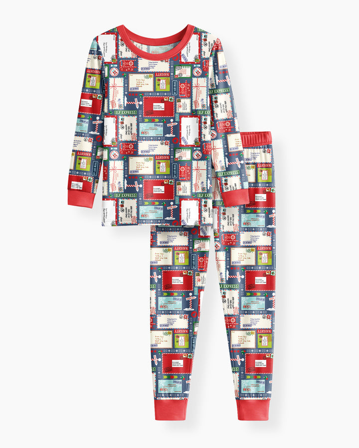 Dear Santa Bamboo Two Piece Long Sleeve Pajama Set