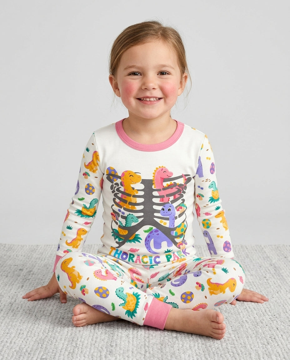 Thoracic Park Bamboo Two Piece Long Sleeve Pajama Set