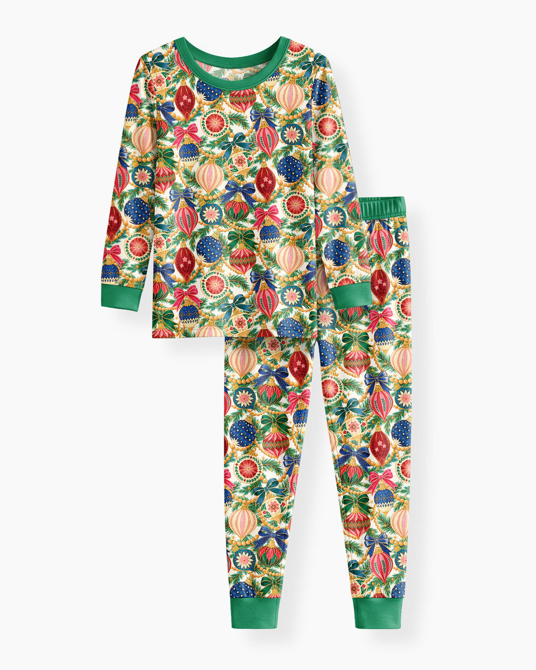 Vintage Ornament Magic Bamboo Two Piece Long Sleeve Pajama Set